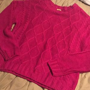 Magenta oversized sweater NWOT
